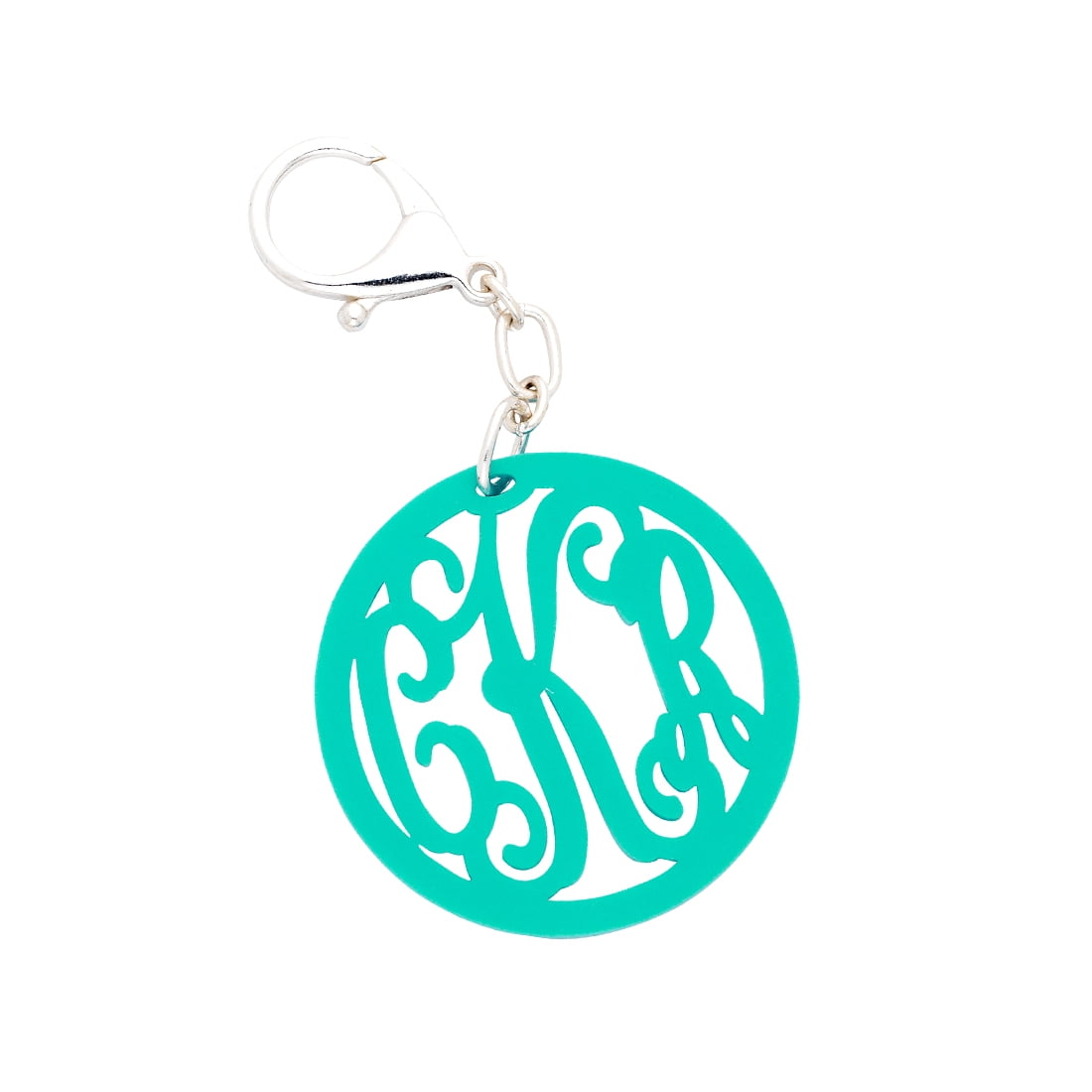 Mint Vine Monogram Acrylic Keychain