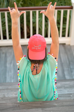 Tropical State of Mind Coral Cap