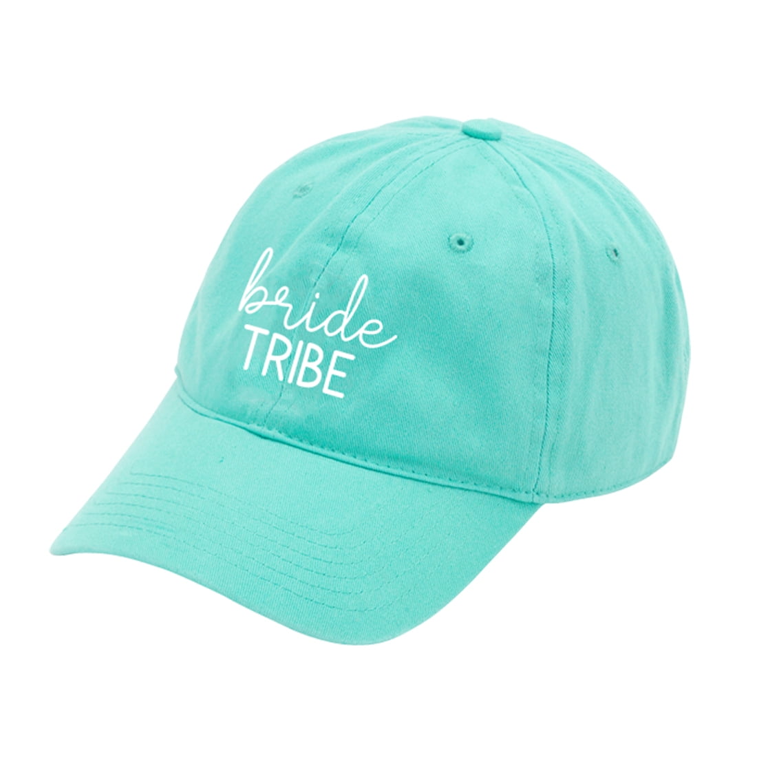 Mint Bride Tribe Cap in White Thread