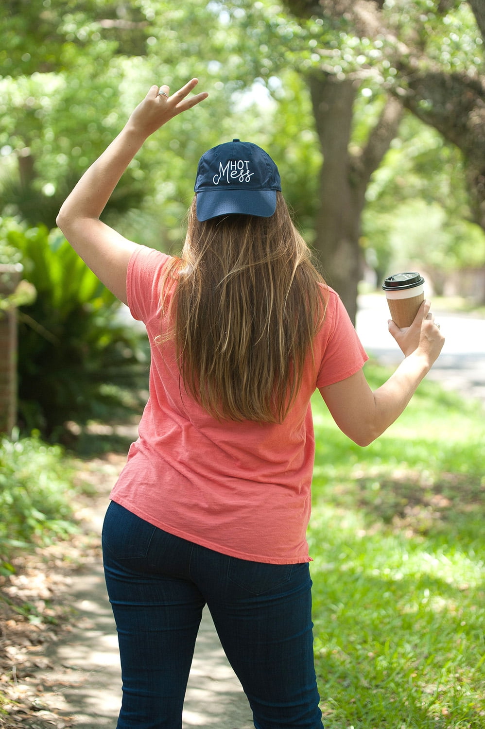 Navy Hot Mess Cap
