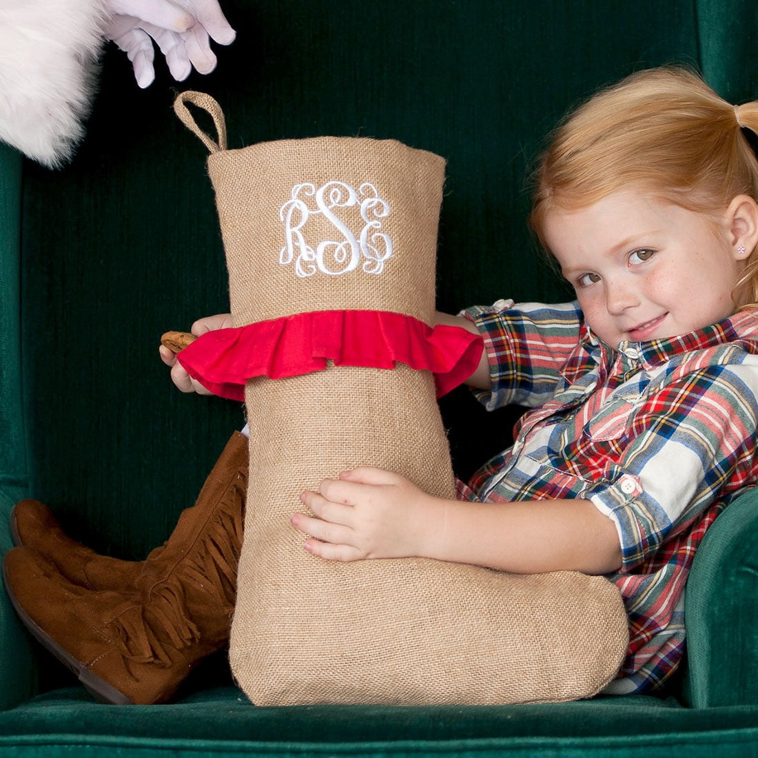Red Ruffle Stocking