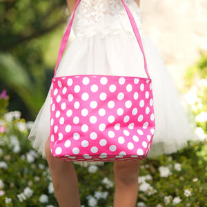 Hot Pink Dot Easter Bucket