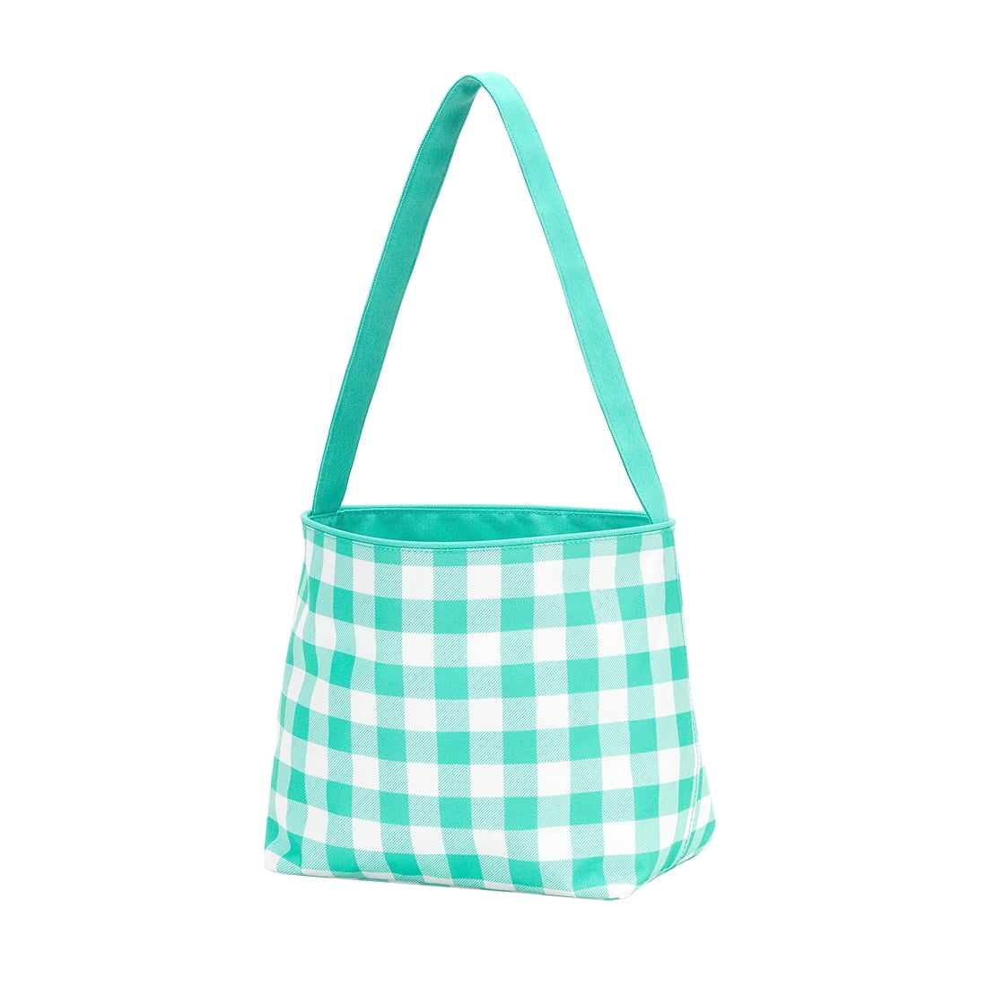 Mint Check Easter Bucket