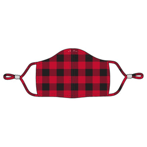 Red Buffalo Check Adjustable Adult Face Mask