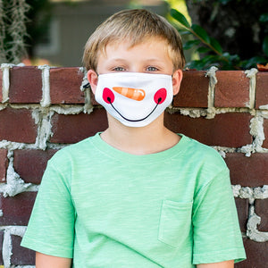 Snowman Kids Adjustable Face Mask