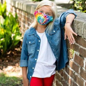 Tie Dye Adjustable Kids' Face Mask