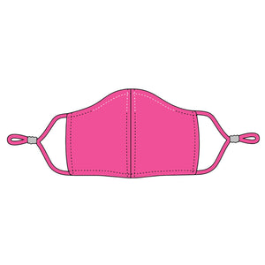 Hot Pink Adjustable Kids' Face Mask