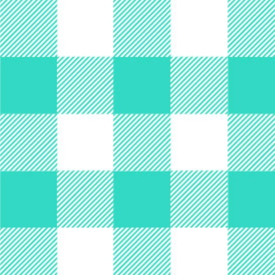 Mint Check Easter Bucket