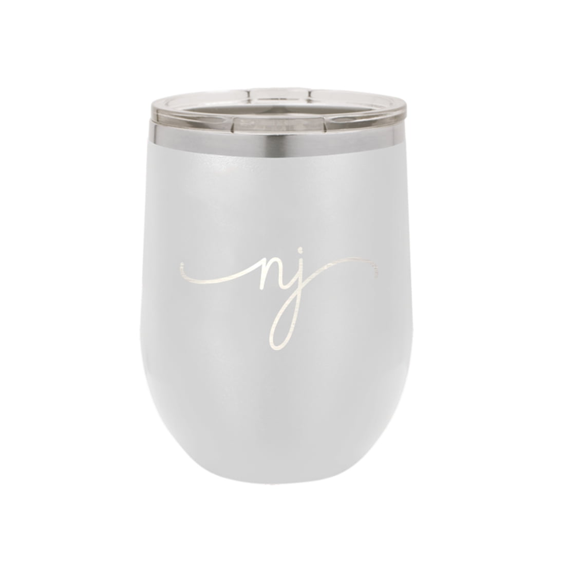 New Jersey Rep Your State White 12oz Insulated Tumbler